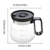 16 Oz Glass Coffee Mug That Looks Like A Coffee Pot Style Shape Mini Heatproof Large Capacity Clear Cup With Travel Lid Gift