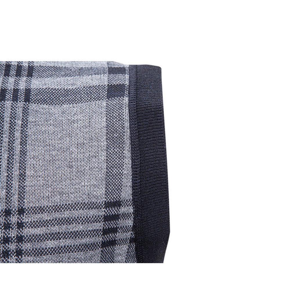 Pánská zimní kostkovaná vesta s fleecovou podšívkou, pulovr, volná pánská bezrukávová svetrová vesta