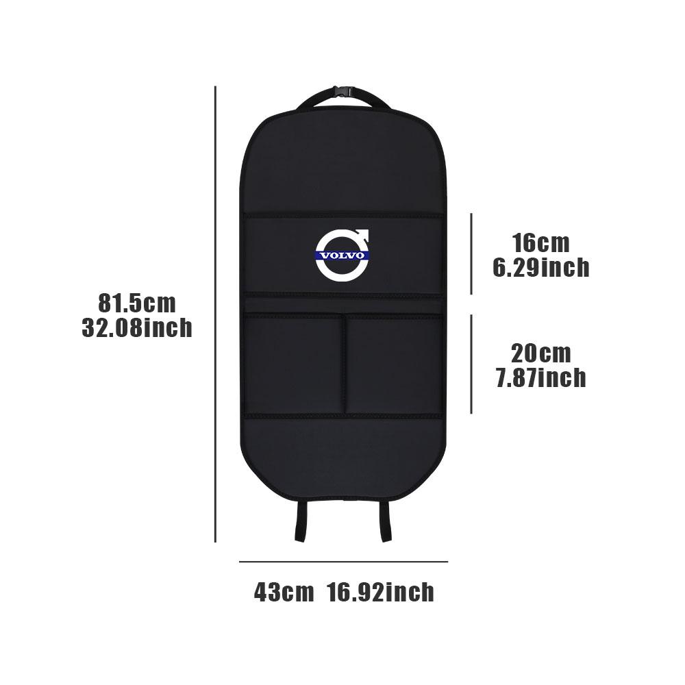 Bolsa Organizadora de Bolso para Guardar e Arrumar na Parte de Trás do Banco do Carro em Couro Para Volvo RDESIGN XC60 XC90 S60 S80 S60L V40 V60 AWD V90