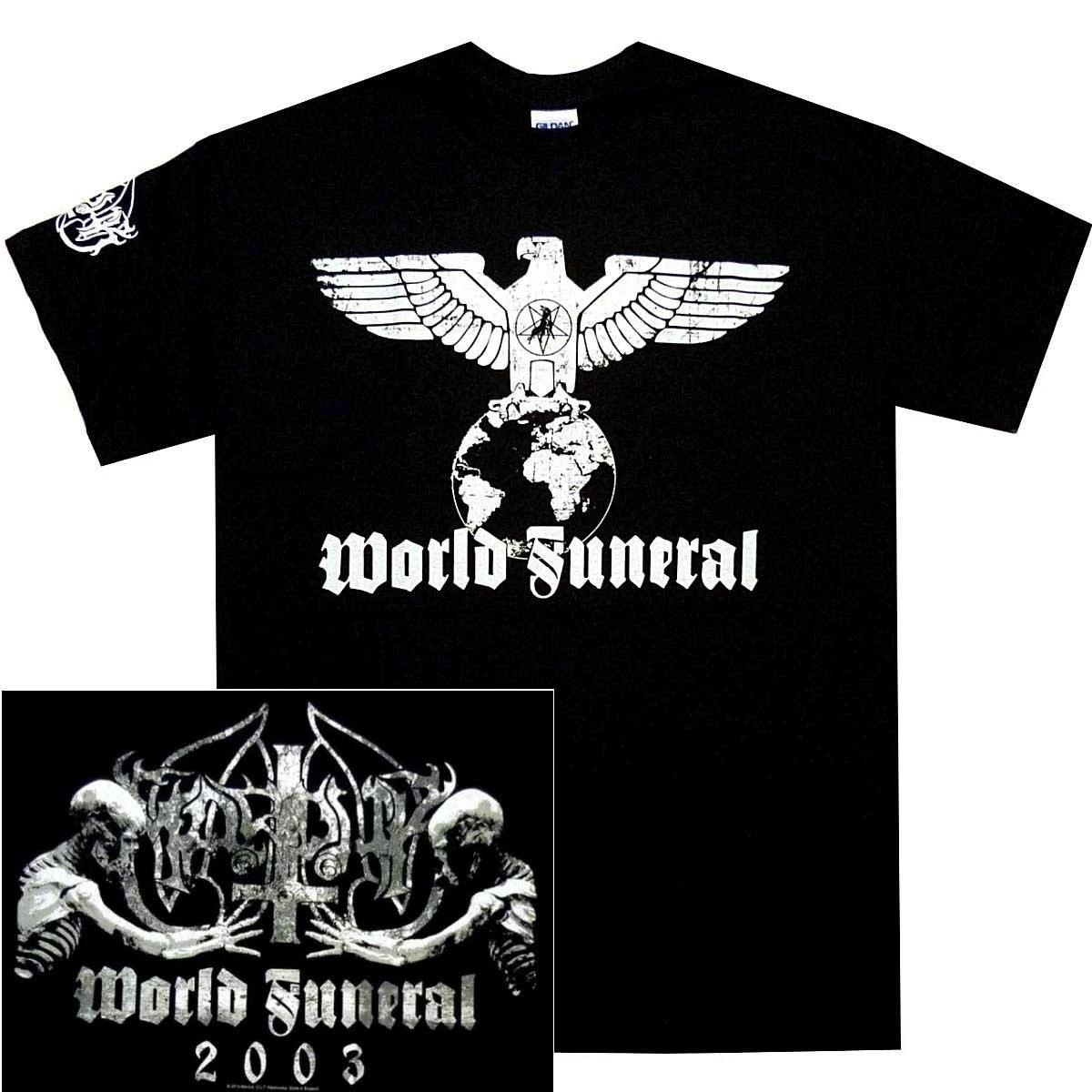 Marduk World Funeral Shirt S M L XL Black Metal Tshirt Official Band T-Shirt 3XL