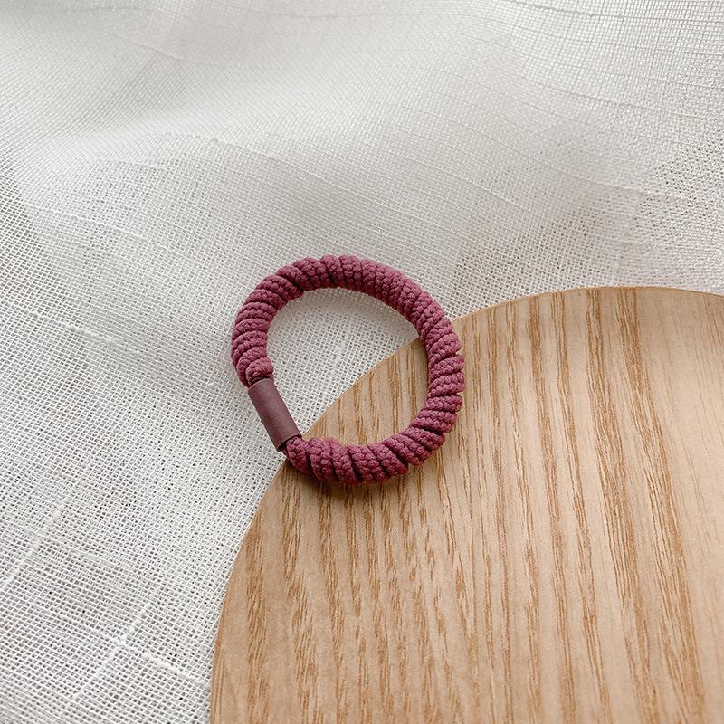 5Pcs/Lot Hair Ropes Women Girls Simple Basic Elastic Hair Rubber Bands Headwear Solid Color Headband Fashion Hair Accessories