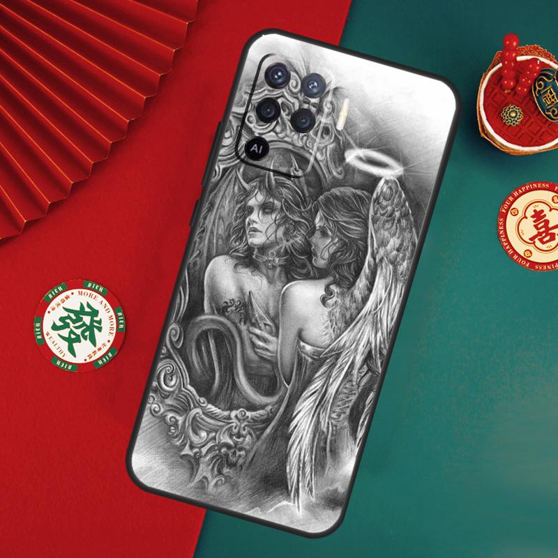 Devil Woman Case For Oppo A78 A98 A58 A38 A18 A54 A74 A94 A80 A60 A40 A96 A76 A16 A15 A17 A57 A5 A6 Pro
