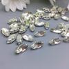 Eye Shaped Glass Claw Sew-On Technique Flat Seam Rhinestone Loose Shoe Bag and Clothing Accessories Wholesale for Garments