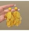 Yellow Petal Tassel Earrings - Bold Beach Vacation Flower Studs for Women, Super Hot & Beautiful Style 2025.