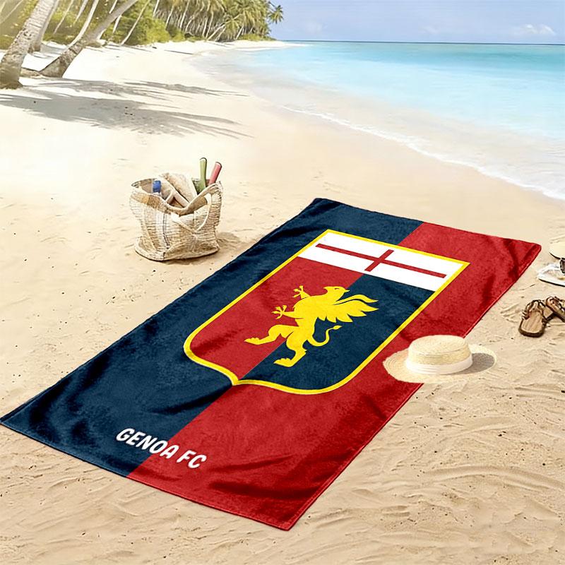Genoa CFC Beach Towel, Large Soft Quick Dry Towel for Beach Camping Swimming
