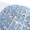Sparkling Rhinestone Baseball Cap Casual Streetwear Hat Distressed Denim Baseball Caps  for Women