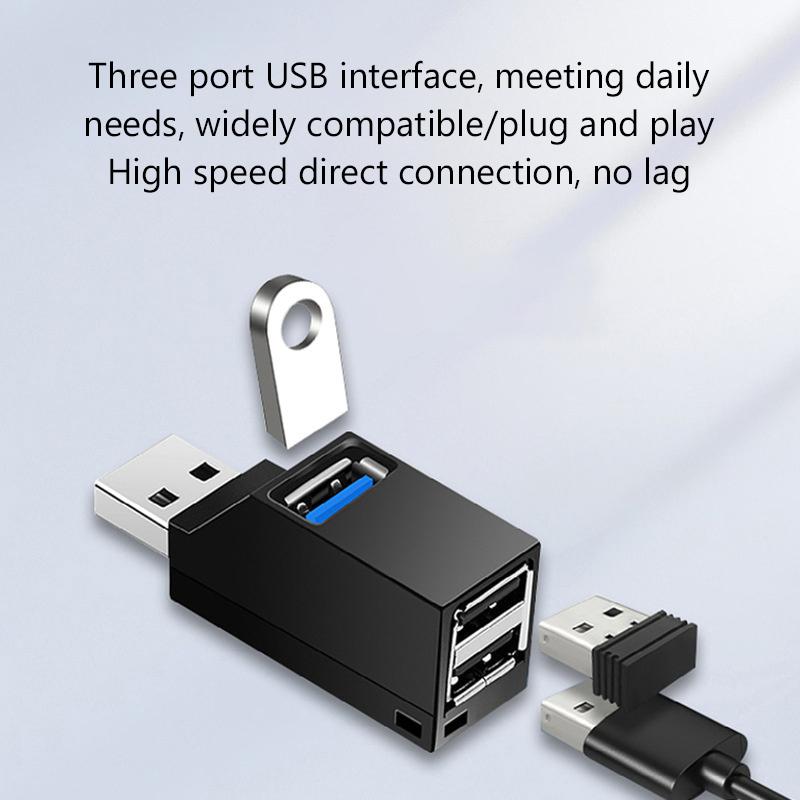 High Speed Usb 3.0 Hub Adapter Extender Mini Splitter Box 3 Port Data Transfer Usb Splitter Docking Station For Pc Laptop Parts