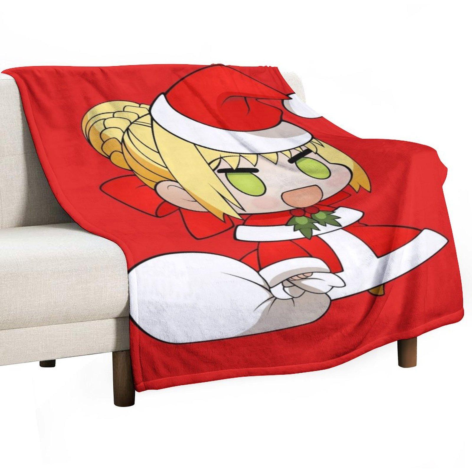 Padoru Throw Blanket Flannel Baby Bed Fashionable Cute Blankets 30x40in