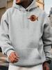 Casual Knit Hoodie with "LIFE IS A JOURNEY" Print - Red