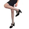 Womens Diamond Grid Pattern Sheer Fishnet Mesh Tights Vintage 90s Aesthetic Sexy See Through Thin Pantyhose Stockings