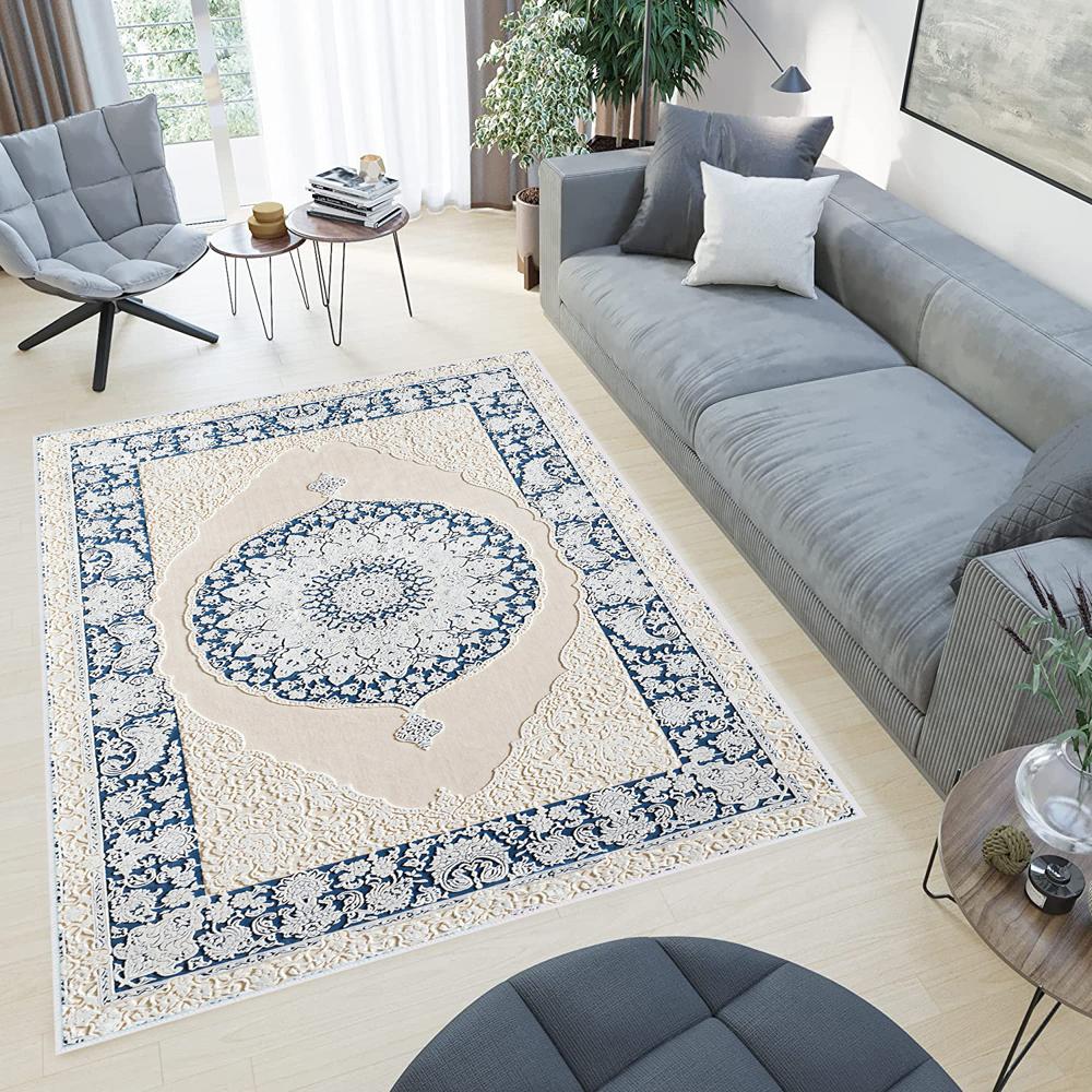 

Rovigo Home Моющийся ковер с принтом RVGHOME0519 50X80 синий