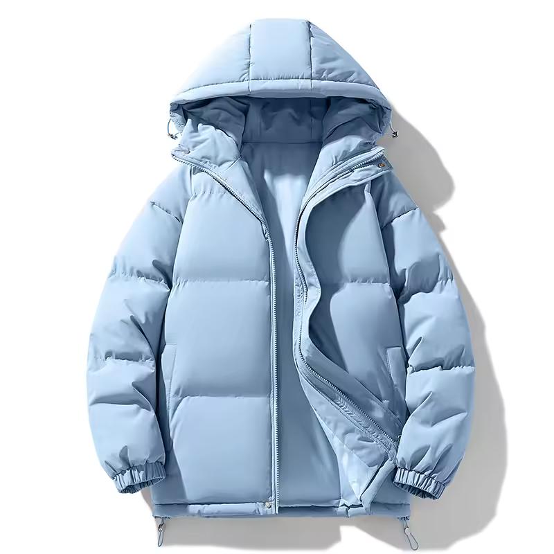 Winter Warme Kapuzen-Baumwolljacke für Herren Einfarbig Verdickte Baumwolljacke Mehrfarbig für Unisex erhältlich
