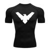 Maglia Compressiva Manica Corta Estiva Uomo Top Sportivo T-shirt da Corsa Asciugatura Rapida Palestra Allenamento