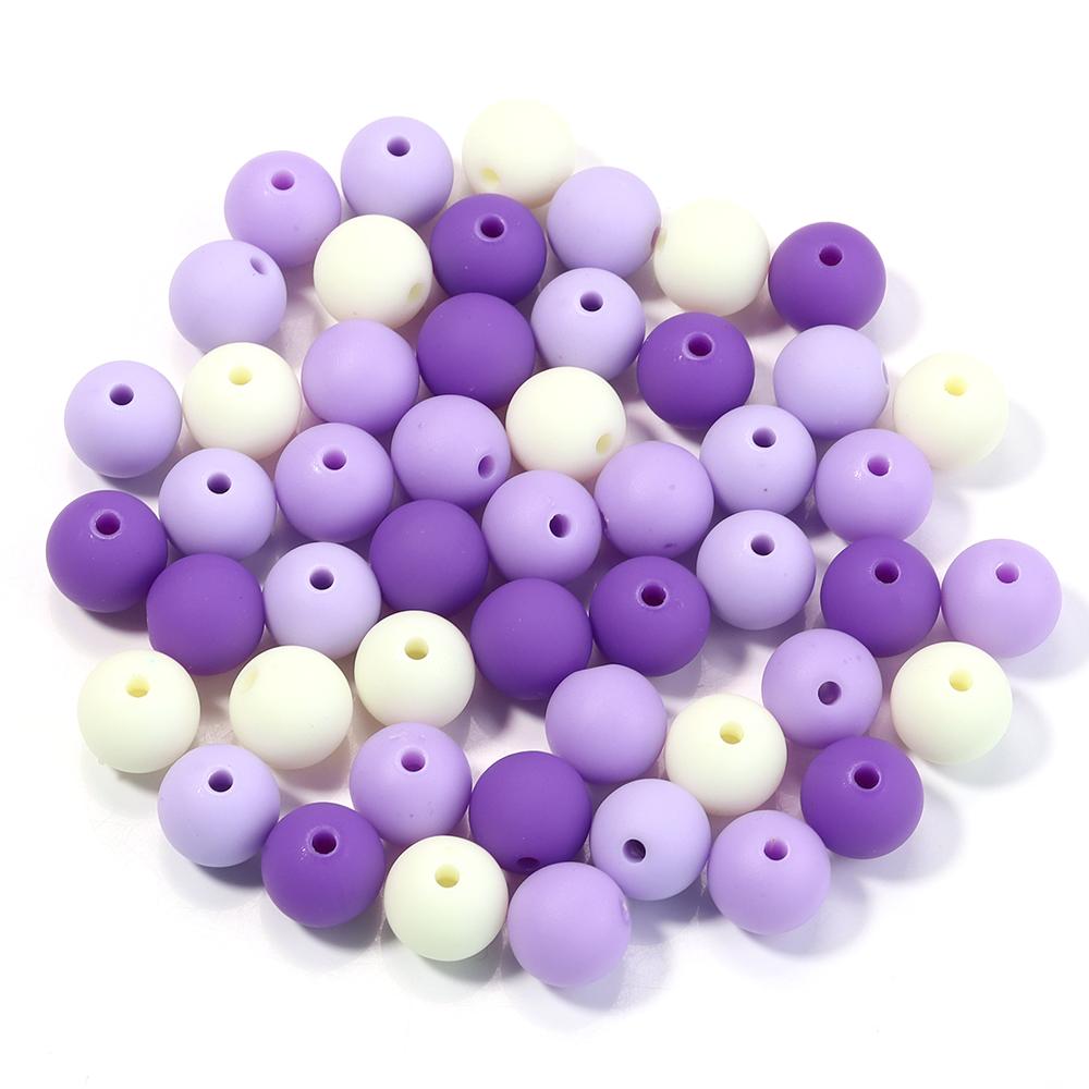 6/8/10/12/14mm Mix Colored Matte Acrylic Spacer Beads Loose Jewelry Round Beads For Making Bracelet Necklace Earring DIY Jewelry
