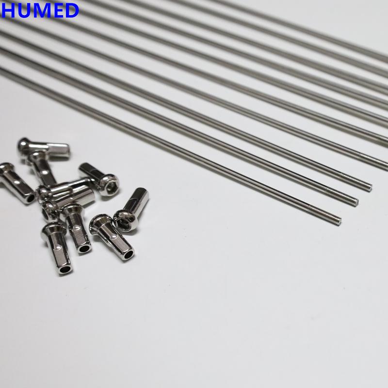 36pcs/lot Customized 12G Motorcycle spokes Diameter 2.5mm 304 Stainless 160-305mm Off-road E-bicycle Motorcycle wheel steel wire