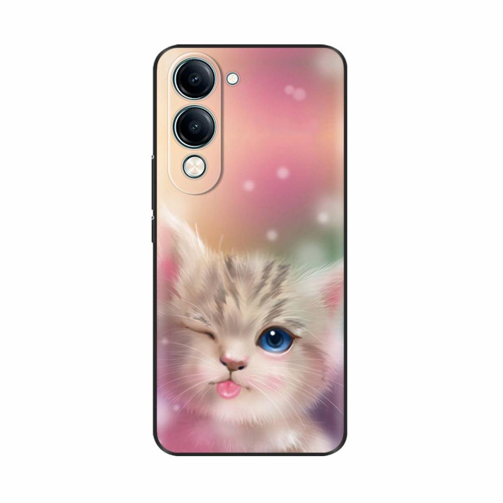 For Vivo Y19 5G Case Cool Painting Soft TPU Covers Black Silicone Back Cover for Vivo Y19 5G Y 19 Phone Cases Cartoon Fundas