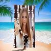 Singer A-Avril R-Ramona Lavigne Beach Towels Shower Towel Sauna Travel Spa Microfiber Quick Dry Gym Accessories Cute Room Decor