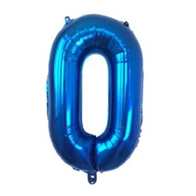 1PC 32 Inch Navy Blue Aluminum Foil Number Balloon for Birthday Party Graduation Anniversary Commemoration Baby Shower