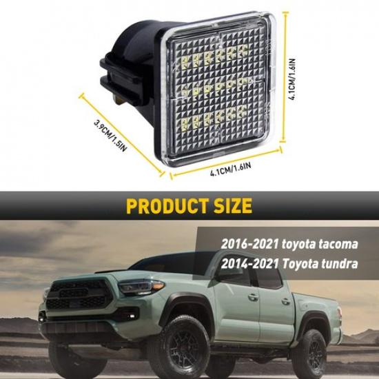 For 2016 17- TOYOTA Tacoma LED License Plate Lights Rear Bumper Tag Lights