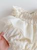 Summer Baby Girl Puff Sleeve Lace Romper - Cute Backless Design
