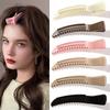 New Simple Hairpin Positioning Clip with Teeth Hairpin Natural Fluffy High Cranial Top Seamless Clip Hair Accessories