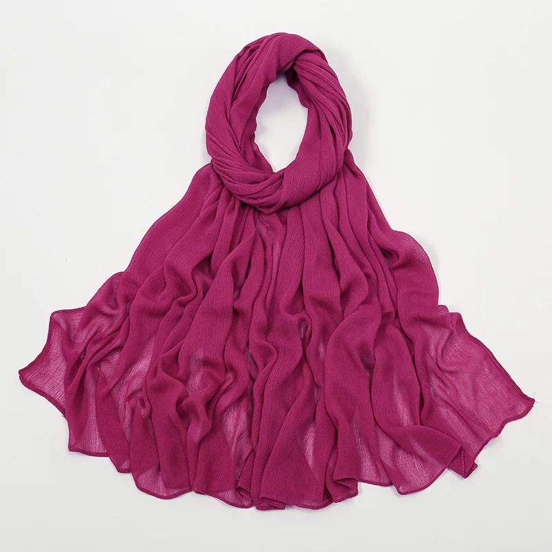 2024 Soft Rayon Cotton Muslim Hijabs for Women Scarf Plain Shawls Femme Musulman Viscose Rayon Headscarf Islamic Turban Headband