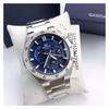 Casio CASIOEDIFICE Series 100 Meters Waterproof Quartz Movement Stainless Steel Strap Japanese and Korean Watch Men's Watch Blue Dial EFR-563D-2A