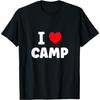 I Love Camp Summer Camp Glamping T-Shirt(1)