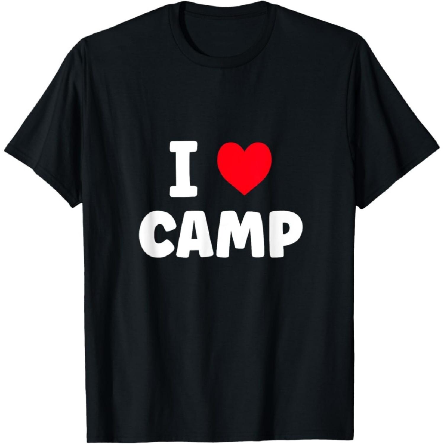 I Love Camp Summer Camp Glamping T-Shirt(1) S