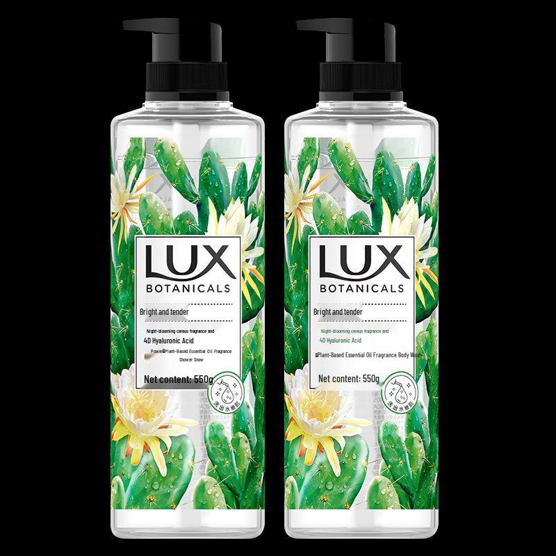 LUX Plant Essential Oil Queen of the Night Cactus Scent Body Wash, 2x550g