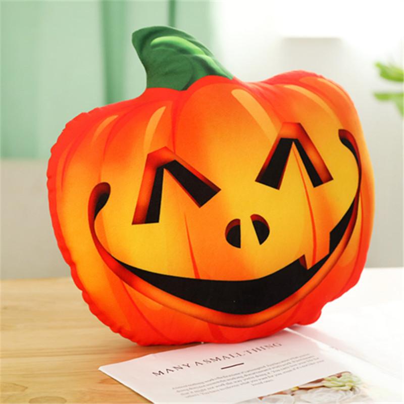 Pumpkin Plush Halloween Cushion Stuffed Toy Cartoon Doll Decorations Gift Kids