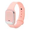 Ultrasonic Repellent Bracelet Portable Rechargeable Electronic Watch for Body Temperature Monitoring Pink