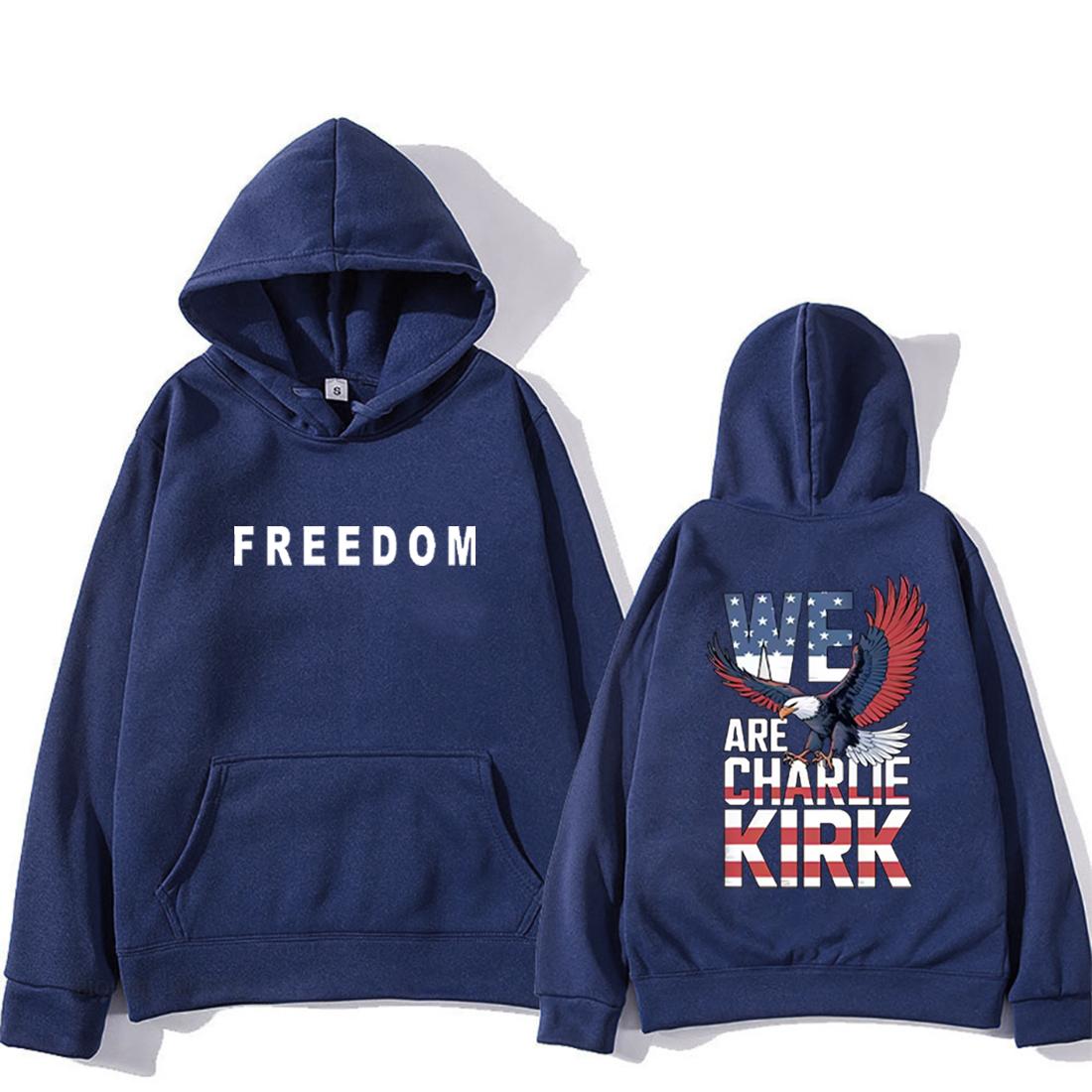 

Rest in Peace Charlie Kirk Freedom Graphics Hoodies Men Women s gothic clothes vintage pullovers Long Sleeve hip hop streetwear 3XL