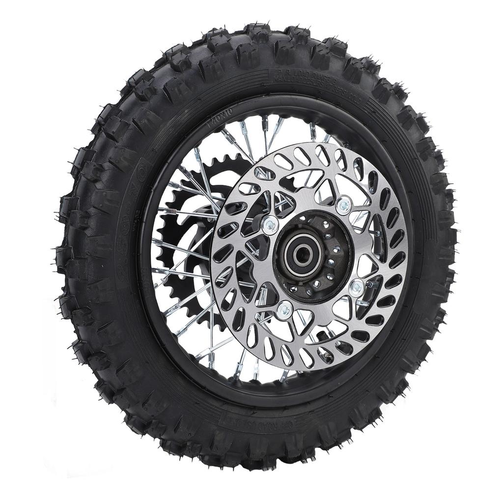 10 Zoll Hinterradmontage 2.5 10 Reifen 12mm Achse 190mm Bremsscheibe 420 41Z Kettenrad Felge für 50ml 110ml Dirt Pit