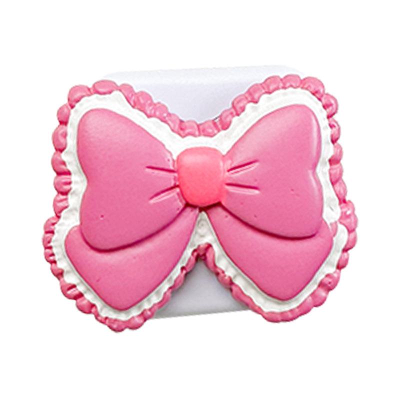 Small Fresh Bow Mobile Phone Mirror Sticker Airbag Bracket Flap Back Sticker Telescopic Portable Makeup Mirror