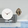 Silent Decorative Wall Clock And Vintage Resin Photo Frame Art for Home Office Kitchen Study Bedroom