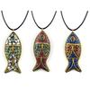 Nepal artesanal pingente de peixe colar criativo estilo colar suéter