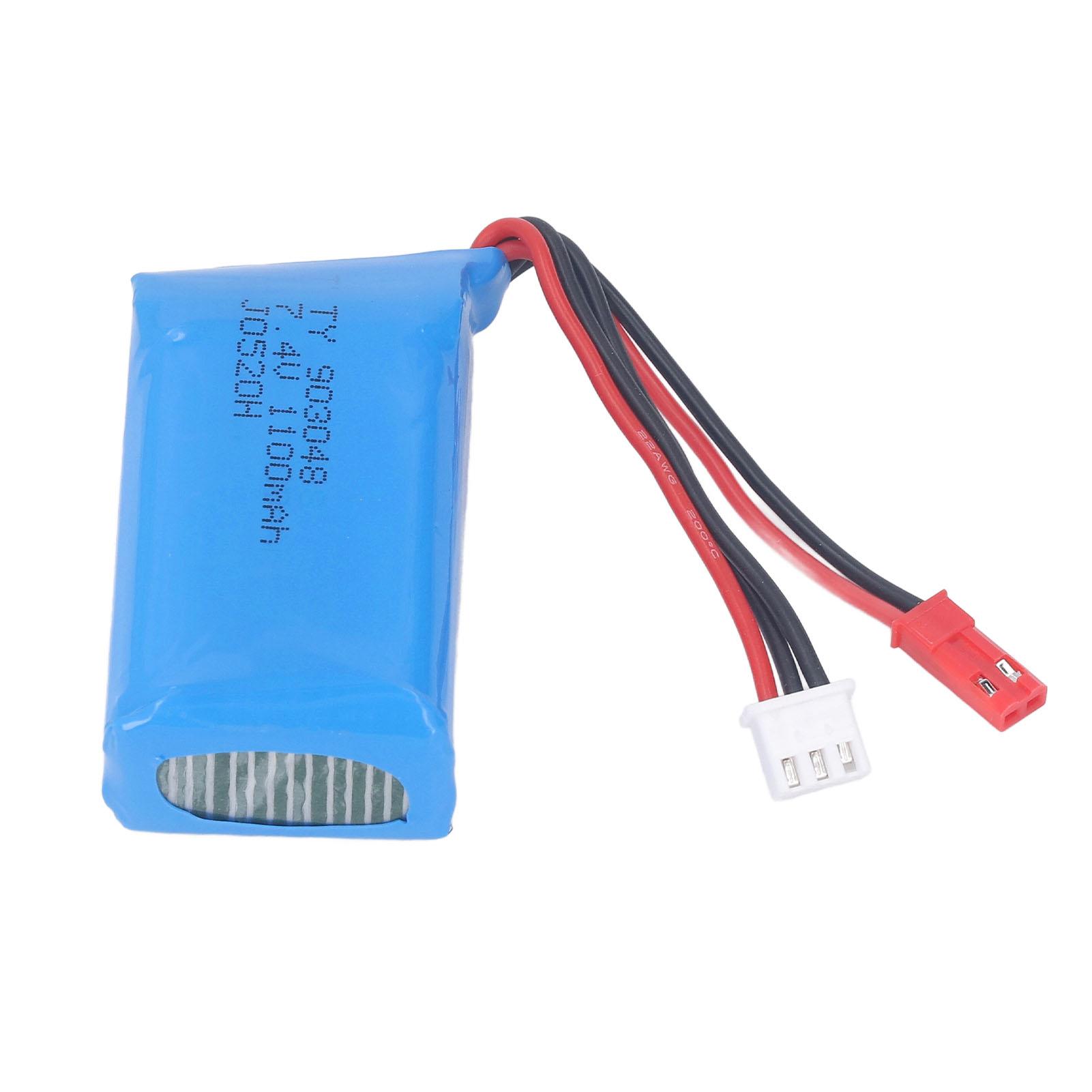 

Remote Control Boat Lithium Battery 7.4V 1100mAH RC Ship Battery for WLtoy A949 A959 A969