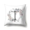 Polyester Pillowcase Simple and Fresh Xiaohua Home Furnishing 26 English Letter Printed Waist Cushion Pillowcase