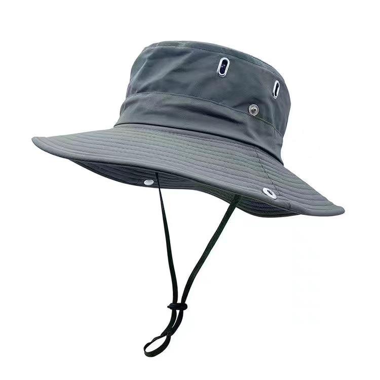 Men's Spring/Summer Fisherman Hat - Versatile, Large Brim, Sun Protection, Adjustable, Breathable, Perfect for Mountaineering & Fishing.