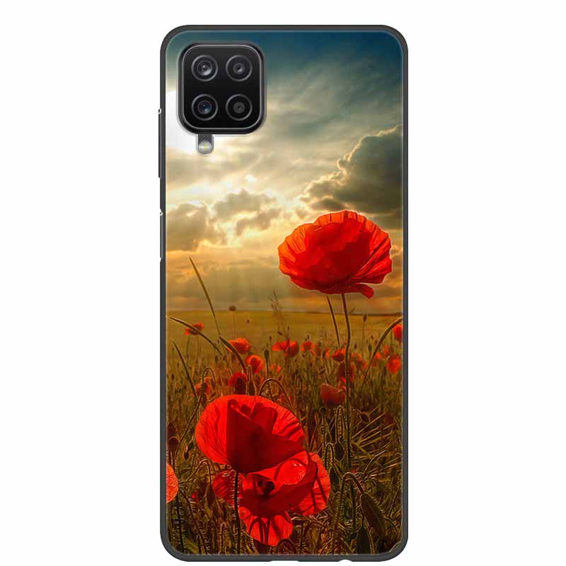 For Samsung A12 Case Marble Soft Silicone Back Case for Samsung Galaxy A12 GalaxyA12 Nacho A 12 SM-A125 Phone Cover Coque Fundas
