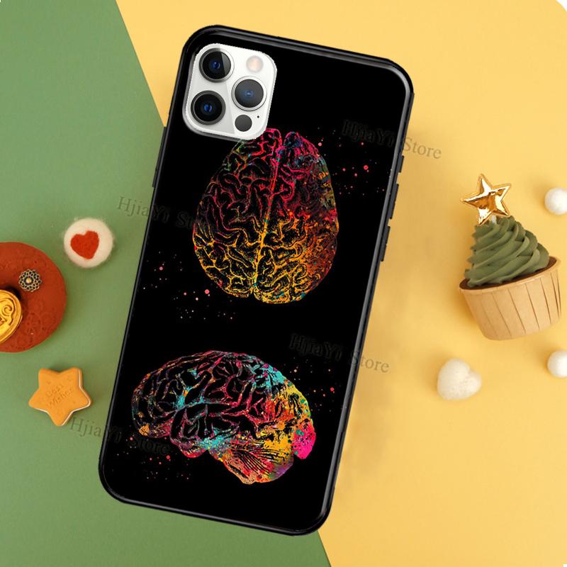 Human Heart Brain Lungs TPU Soft Case For iPhone 11 14 Pro Max 12 13 Mini XR X XS MAX 6 7 8 Plus SE 2020 Phone Cover