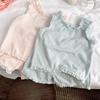 Korean Style Children's Lace Vest Cute Summer Sleeveless Shorts Thin Set Girls Kids Fashion Outfit