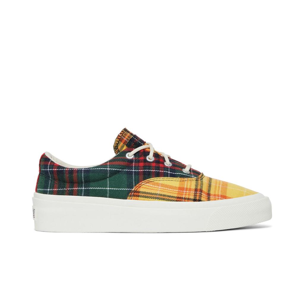 Converse Skid Grip Low 'Twisted Plaid - Egret' (Unisex) Egret / Multi / Egret Canvas Shoes 169218C