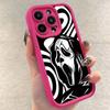 Fashionable Skull Printed Phone Case For iPhone 16 15 14 13 12 11 Pro Max XS X XR 7 8 SE Thickened Silicone Soft Back Cover