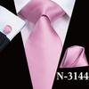 280 Styles Silk Mens Tie Pocket Square Hankerchief Cufflinks Wedding Set Prom