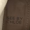 SEE BY CHLOE Leather Short Boots White 36 / 22.5-23.5 Engineer Western(USED)
