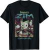 Invader Zim Classroom Scene with Kanji Retro Y2K Cartoon T-Shirt