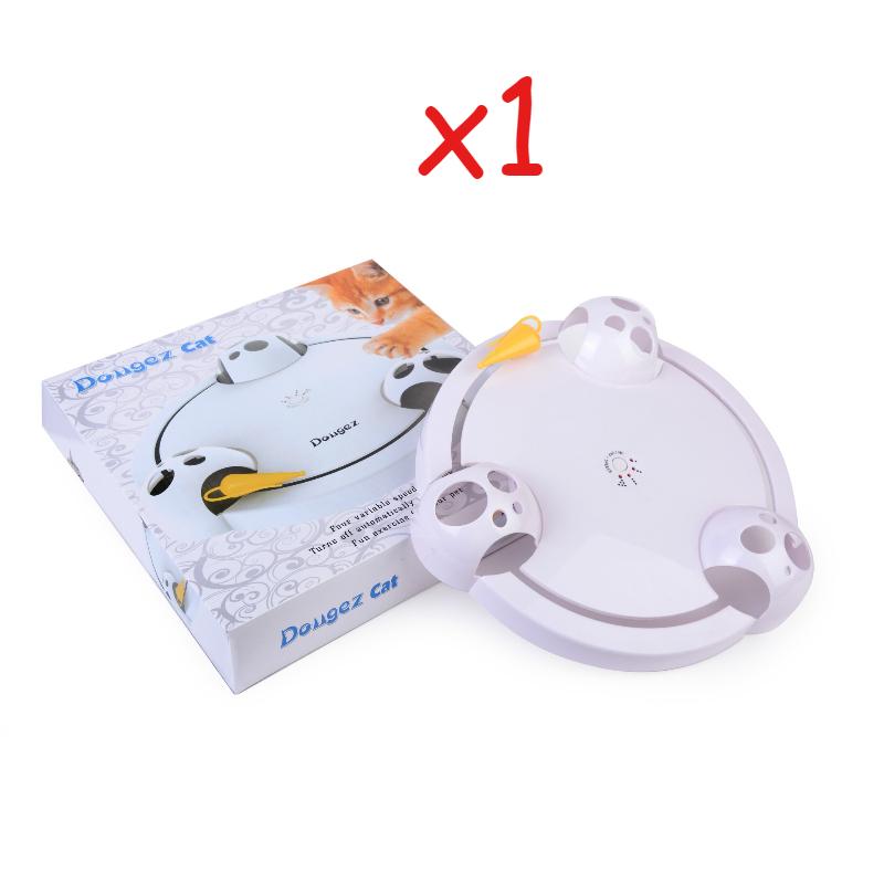 Interactive Electronic Cat Toy Rotating Mouse Teaser Indoor Automatic Turntable Game for Cats Boredom Relief Pet Products