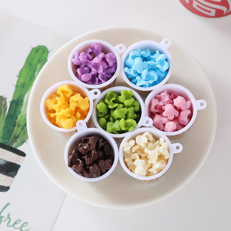 PVC Simulation Parts Realistic Popcorn Slime Crystal Mud Filling DIY Edible Toy Decoration Accessories  100g/lot